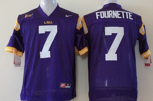 Tigers #7 Leonard Fournette Purple Stitched Youth NCAA Jersey